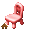 Red Snuggle Chair - virtual item (Questing)