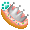 [Animal] Strawberry Doughnut Crown - virtual item (questing)