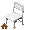 White Steel Chair - virtual item (Questing)