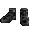 Black Goth Boots - M - virtual item (questing)