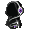 Purple and Black Headphone Hoodie