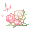 Peach and Pink Floweret Branch - virtual item (Questing)