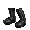 Black Goth Boots - virtual item (Donated)