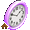 Purple Kitchen Clock - virtual item (Bought)