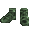 Green Goth Boots- M