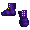 Vice Admiral's Royal Purple Boots - virtual item (Questing)