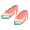 Peach & Mint Two-Tone Heels - virtual item (Wanted)