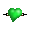 Green Heart Hairpin - virtual item (Wanted)