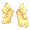 Vintage Yellow Ruffled Gloves - virtual item (wanted)