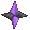 Purple & Black Origami Shuriken - virtual item