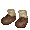 Brownie Shoes with Loose Socks - virtual item (donated)
