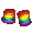 Rainbow Legwarmers - virtual item (bought)