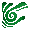 Green Spiraling Torso Tattoo - virtual item