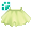 [Animal] Green Princess Skirt - virtual item (Questing)