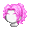 Girl's Wavy Curls Pink (Dark) - virtual item (questing)