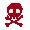 Red Skull & Bones Chest Tattoo - virtual item (Wanted)