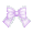 Gentle Lavender Sweet Lace Alice Bow - virtual item (Questing)
