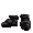 Skull Biker Black Boots - virtual item (Bought)