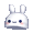 White Bunny Fleece Hat - virtual item (Bought)