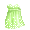 Lime Sparkle Empire Dress - virtual item (donated)