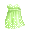 Lime Sparkle Empire Dress - virtual item (bought)