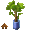 Blue Potted Island Palm - virtual item (Wanted)