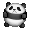 Black Panda Ball Plush - virtual item (Wanted)