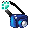 [Animal] Blue Camera with Strap - virtual item (Questing)