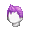 Girl's Ducktail Purple - virtual item (questing)