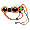 Orange Sci-Fi Goggles