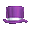 Purple Sweetheart Silk Top Hat - virtual item (Questing)