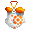 Orange Flowered One Piece Swimsuit - virtual item (Wanted)