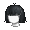 Girl's Okappa Black (Dark) - virtual item (questing)