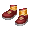 Cheerleader shoes (Burgundy & Orange) - virtual item (wanted)