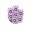 Deluxe Purple Daisy - Blue Bouquet with Gold Ribbon - virtual item (Wanted)