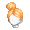 Girl's Banged Topknot Orange (Lite) - virtual item (questing)