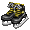 Black with Yellow Ice Skates - virtual item (Wanted)