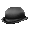 Black Bowler Hat - virtual item (Donated)