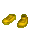 Gold Sporty Sneakers - virtual item (Questing)