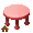 Red Snuggle Table - virtual item (Bought)