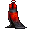 Fiery Crimson Slinky Split Dress - virtual item (Wanted)