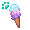 [Animal] Triple Scoop Berry Ice Cream - virtual item