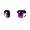 Guy's Focused Eyes Purple - virtual item (questing)
