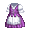 Purple Aproned Festival Dress - virtual item