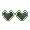 Light Green Groovy Heart Sunglasses - virtual item (Bought)