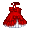 Red Sweetheart Ruffled Dress - virtual item (Bought)