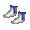 Blue Baseball Socks - virtual item (questing)