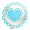 Blue Lace Heart Mood Bubble - virtual item (Bought)