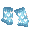 Hearts of Cool Blue Leg Warmers - virtual item (Donated)