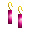 Pink Bar Earrings - virtual item (wanted)